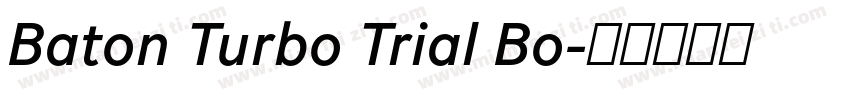 Baton Turbo Trial Bo字体转换